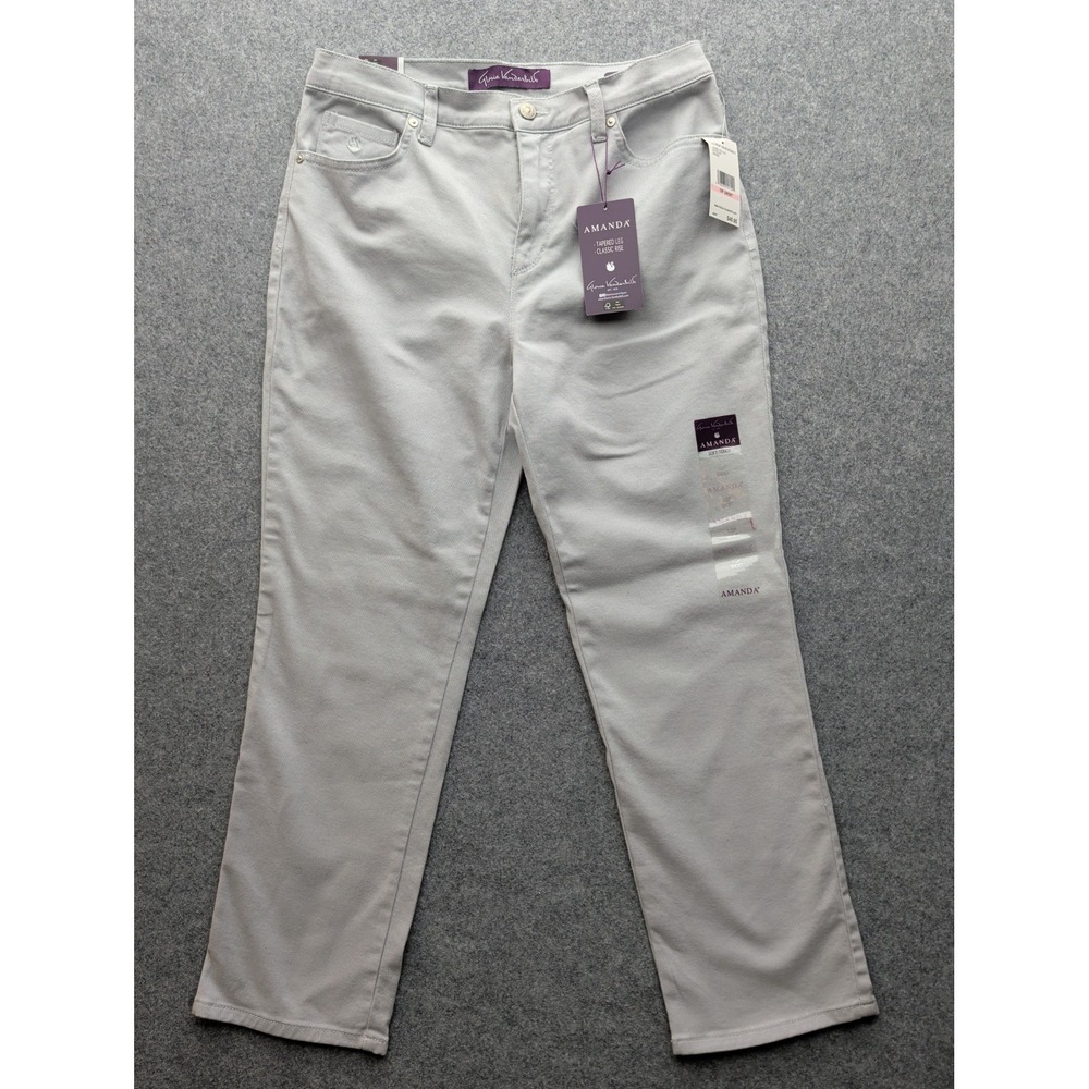 NWT Gloria Vanderbilt Women's Amanda Pants Tapered Leg Classic Rise Soft...
